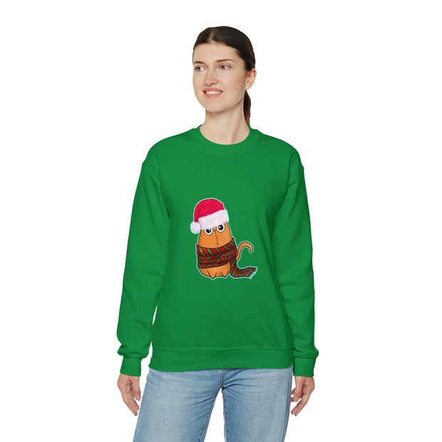 Christmas cat Unisex Heavy Blend™ Crewneck Sweatshirt