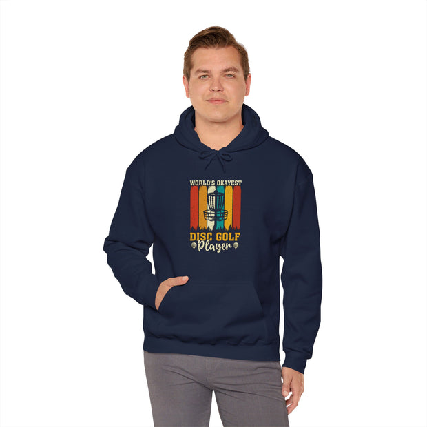 World’s Okayest Disc Golf Player Unisex Heavy Blend™ Hooded Sweatshirt