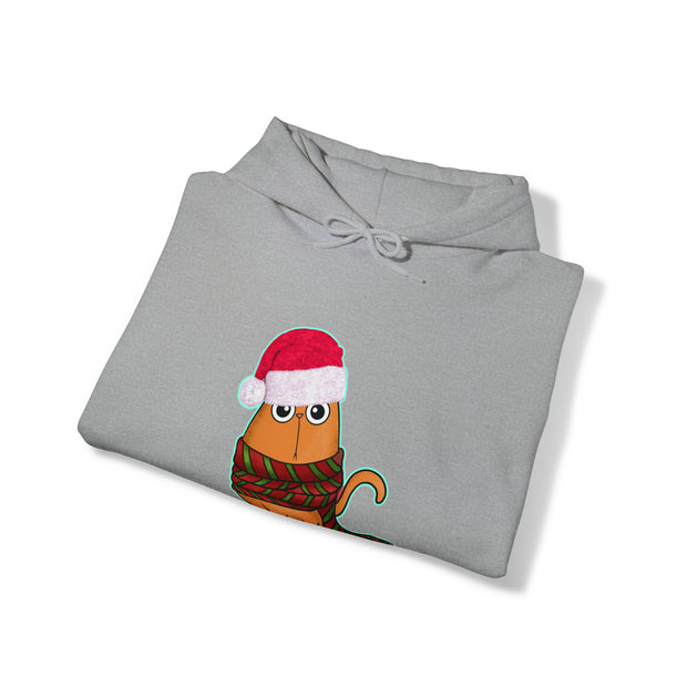 Christmas cat Unisex Heavy Blend™ Hooded Sweatshirt