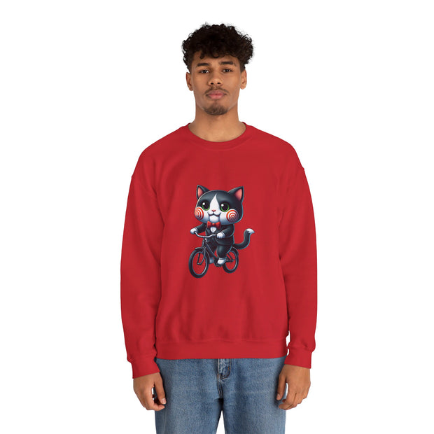 Horror Movie Cats Unisex Heavy Blend™ Crewneck Sweatshirt