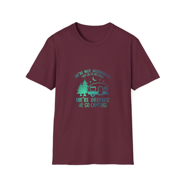 Camping Drunks Unisex Softstyle T-Shirt
