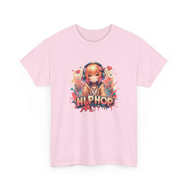 Graffiti Anime Girl Unisex Heavy Cotton Tee
