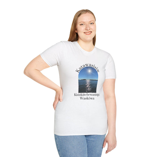 Cree Saskatchewan Skies Unisex Softstyle T-Shirt