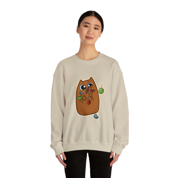 Christmas cat Unisex Heavy Blend™ Crewneck Sweatshirt