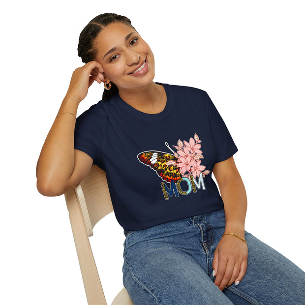 Butterfly Mom Unisex Softstyle T-Shirt