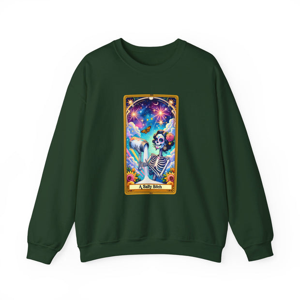 Salty Bitch Tarot Card Unisex Heavy Blend™ Crewneck Sweatshirt