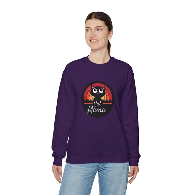Cat Mama Unisex Heavy Blend™ Crewneck Sweatshirt