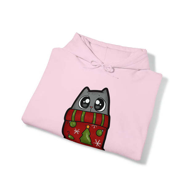Christmas Cat Unisex Heavy Blend™ Hooded Sweatshirt