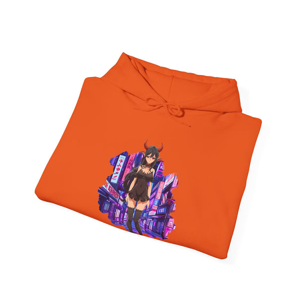 Anime Female Demon Unisex Heavy Blend™ Hooded Sweatshirt