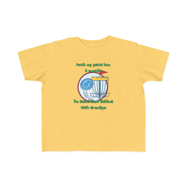 Disc Golf with Grandpa Toddler's Fine Jersey Tee