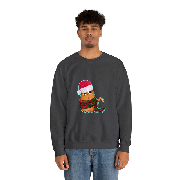 Christmas cat Unisex Heavy Blend™ Crewneck Sweatshirt