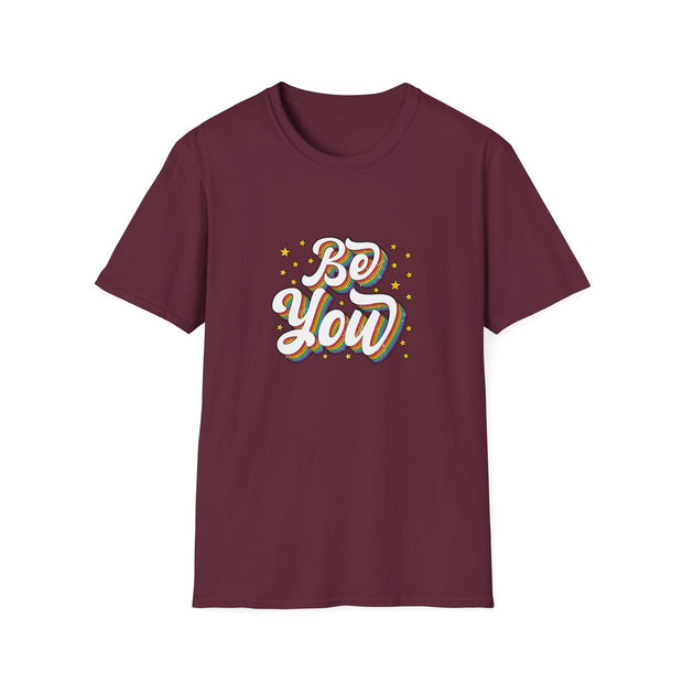 Retro Be You Pride Unisex Softstyle T-Shirt