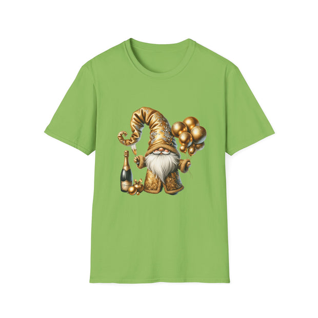 New Year Gnome Unisex Softstyle T-Shirt