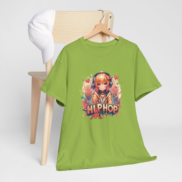 Graffiti Anime Girl Unisex Heavy Cotton Tee