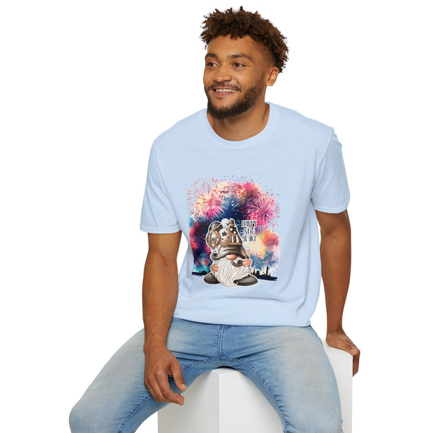 Gnome New Year Unisex Softstyle T-Shirt