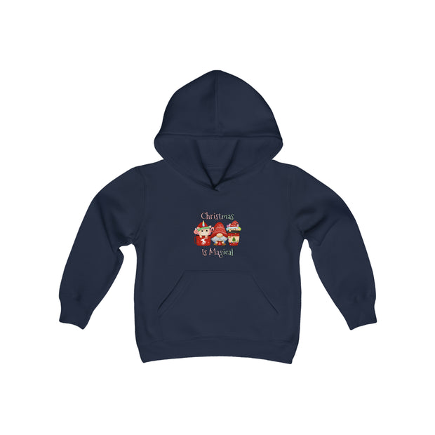 Christmas Gnome Youth Heavy Blend Hooded Sweatshirt
