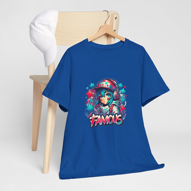 Graffiti Anime Girls Unisex Heavy Cotton Tee