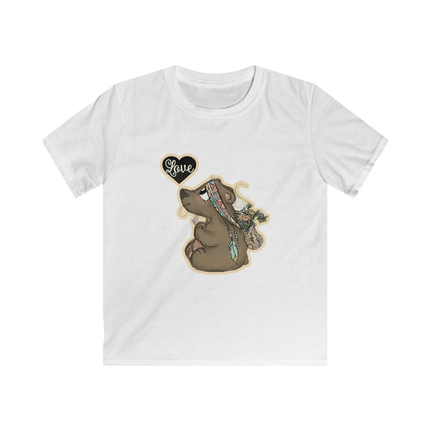Love baby bear Kids Softstyle Tee