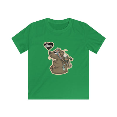 Love baby bear Kids Softstyle Tee