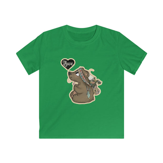 Love baby bear Kids Softstyle Tee