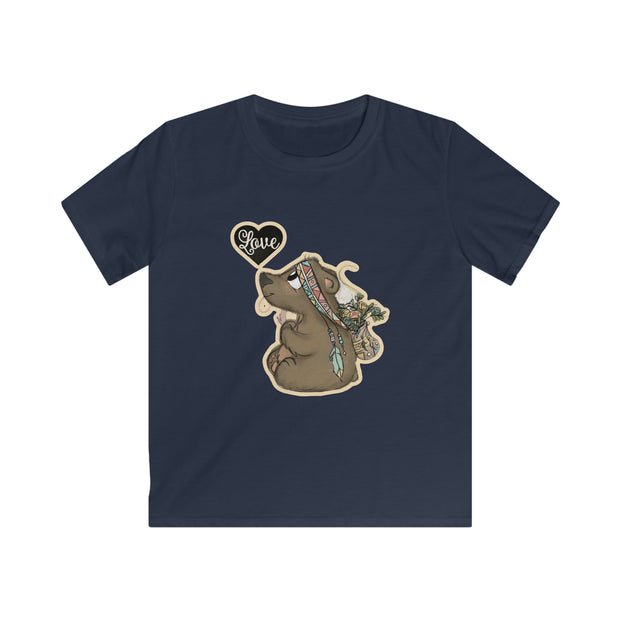 Love baby bear Kids Softstyle Tee