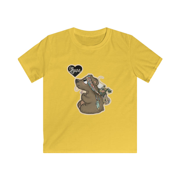 Love baby bear Kids Softstyle Tee