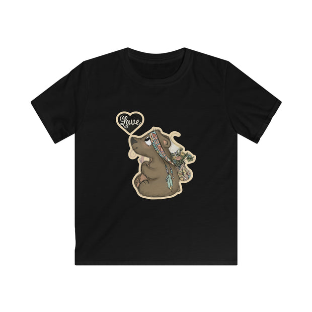 Love baby bear Kids Softstyle Tee