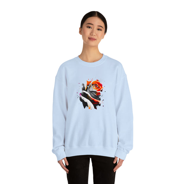 Rose Unisex Heavy Blend™ Crewneck Sweatshirt