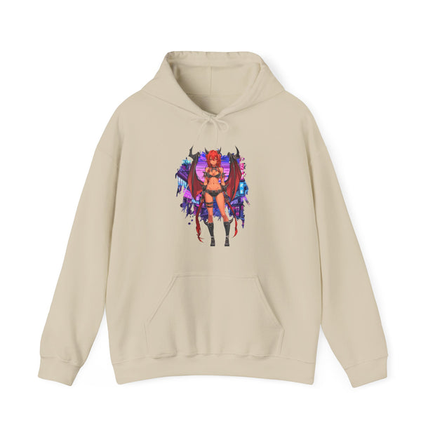 Anime Female Demon Unisex Heavy Blend™ Hooded Sweatshirt
