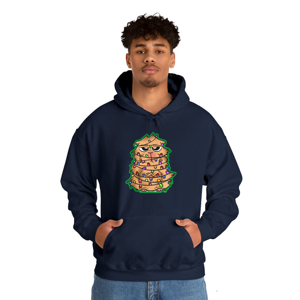 Christmas cat Unisex Heavy Blend™ Hooded Sweatshirt