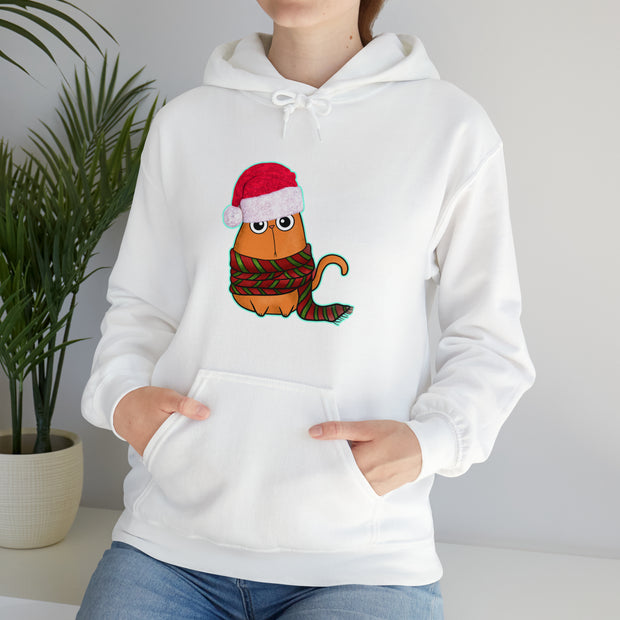 Christmas cat Unisex Heavy Blend™ Hooded Sweatshirt