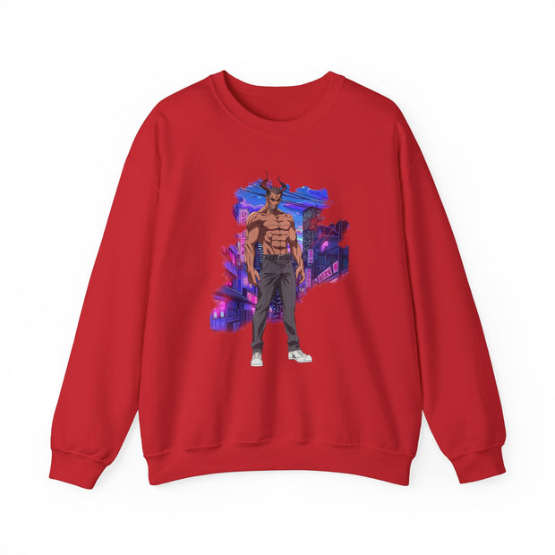 Anime Male Demon Unisex Heavy Blend™ Crewneck Sweatshirt