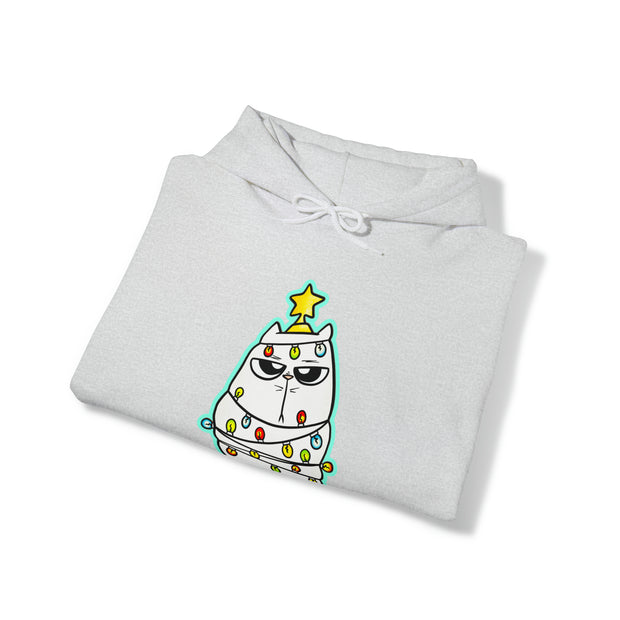 Christmas Cat Unisex Heavy Blend™ Hooded Sweatshirt
