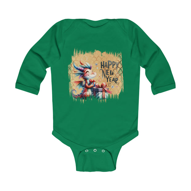 New Year Dragon Infant Long Sleeve Bodysuit