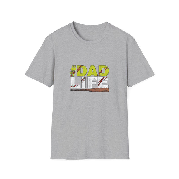 Baseball Dad Life Unisex Softstyle T-Shirt