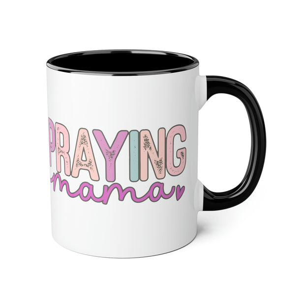 Praying Mama Accent Mugs, 11oz