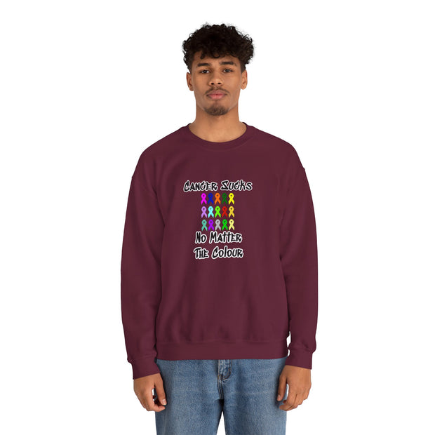 Cancer Sucks Unisex Heavy Blend™ Crewneck Sweatshirt