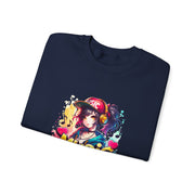 Graffiti Anime Girls Unisex Heavy Blend™ Crewneck Sweatshirt