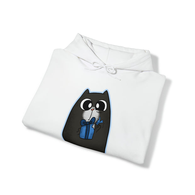 Christmas cat Unisex Heavy Blend™ Hooded Sweatshirt