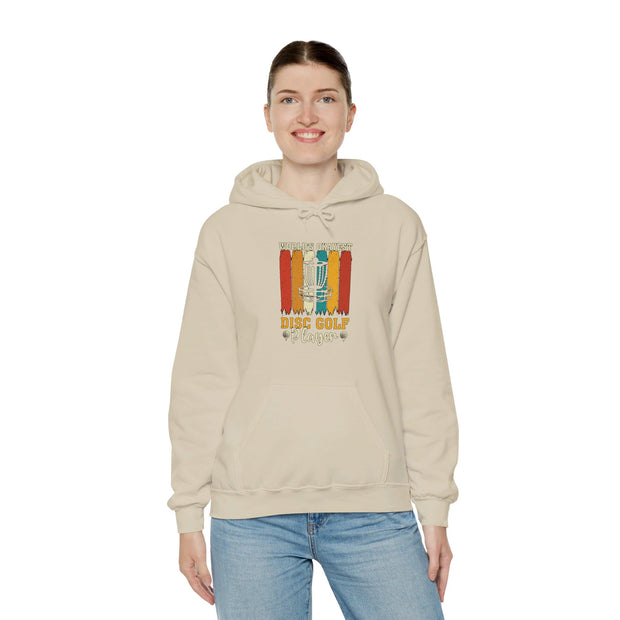 World’s Okayest Disc Golf Player Unisex Heavy Blend™ Hooded Sweatshirt