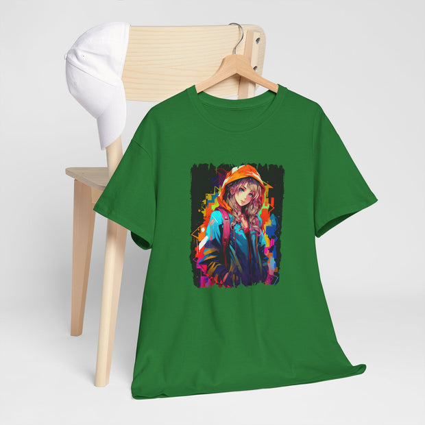 Graffiti Anime Girls Unisex Heavy Cotton Tee