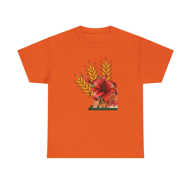 Saskatchewan Lily Unisex Heavy Cotton Tee