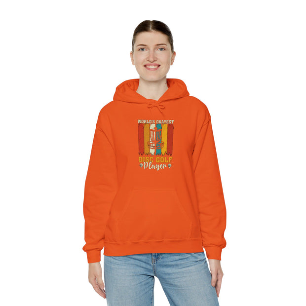 World’s Okayest Disc Golf Player Unisex Heavy Blend™ Hooded Sweatshirt