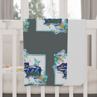 Nighttime bear Toddler Blanket