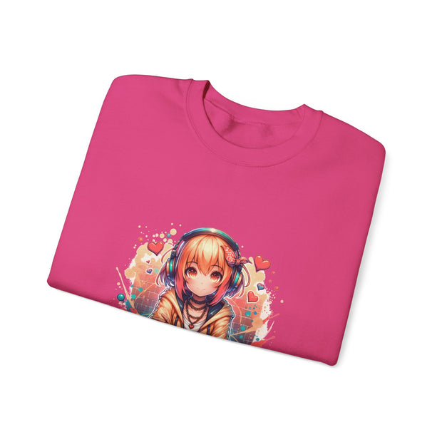 Graffiti Anime Girls Unisex Heavy Blend™ Crewneck Sweatshirt