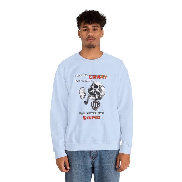 Crazy Skull Unisex Heavy Blend™ Crewneck Sweatshirt