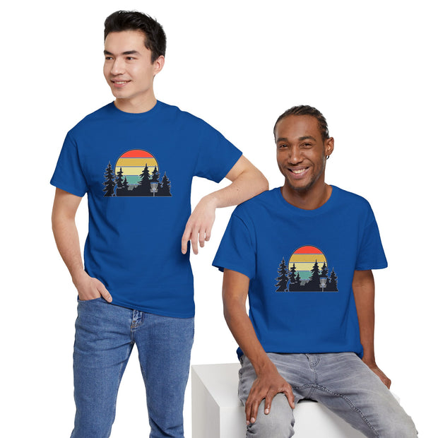 Retro Disc Golf Unisex Heavy Cotton Tee