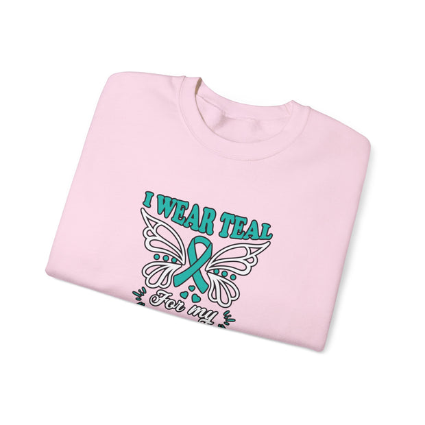 Teal for Mom Unisex Heavy Blend™ Crewneck Sweatshirt