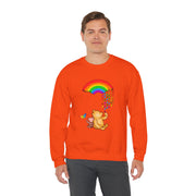 Winnie the Pooh Raining Pride Unisex Heavy Blend™ Crewneck Sweatshirt