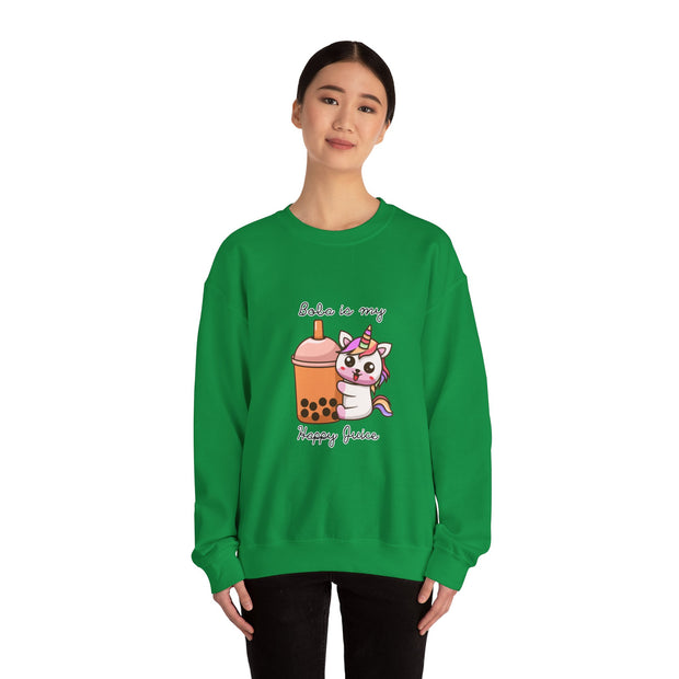 Unicorn Boba Unisex Heavy Blend™ Crewneck Sweatshirt